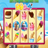 Slot-Maschine mit Eiscreme und Desserts