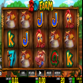 Slot machine con mucche, maiali, cavalli e galline