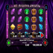 40 shining jewels — ігровий автомат з коштовностями: алмаз, рубін, смарагд