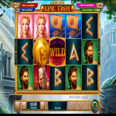 Age of the Gods Epic Troy — slot machine with Zeus, Trojan Horse and Achilles