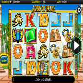 A While on the Nile — slot machine with Sphinx, Queen, The Pharaoh and Scarab